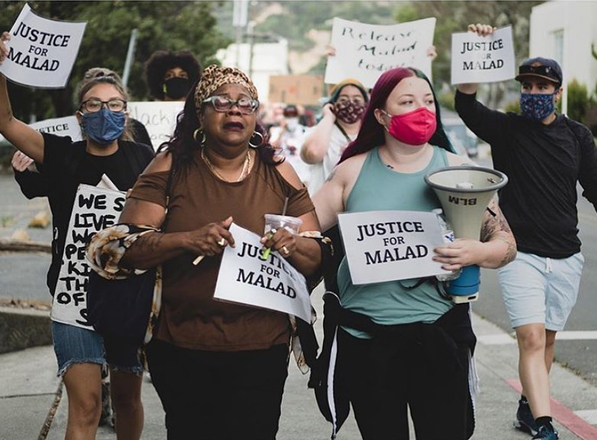 Malad Baldwin protest